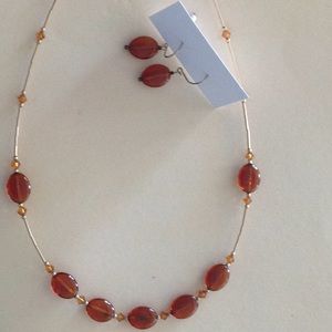 GF2 ) 18" gold filled brown stones CZ are Swarovski❤️